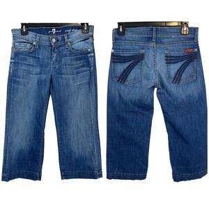 7FAM Dojo Crop Wide Leg capris Jeans